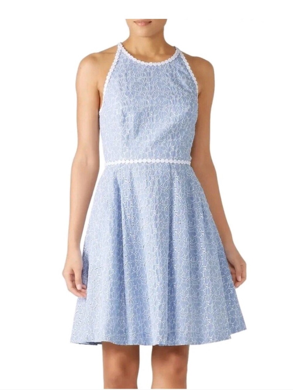 Lilly Pulitzer Pink and White Tag with Blue Stripes